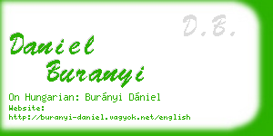 daniel buranyi business card